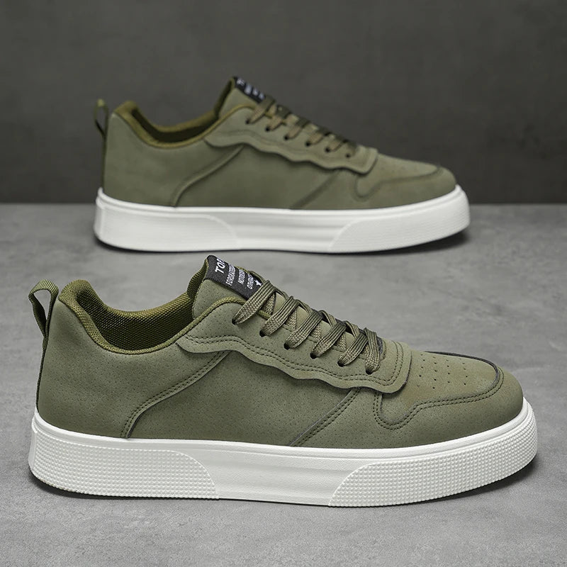 Men's Low-Top Sports Shoes in Green Black Red