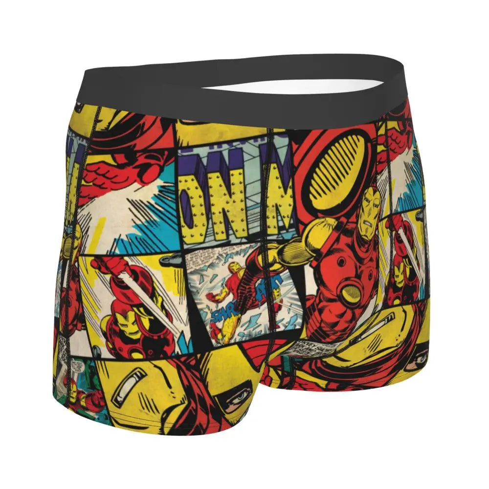Iron-man Printed Boxer Briefs for Men