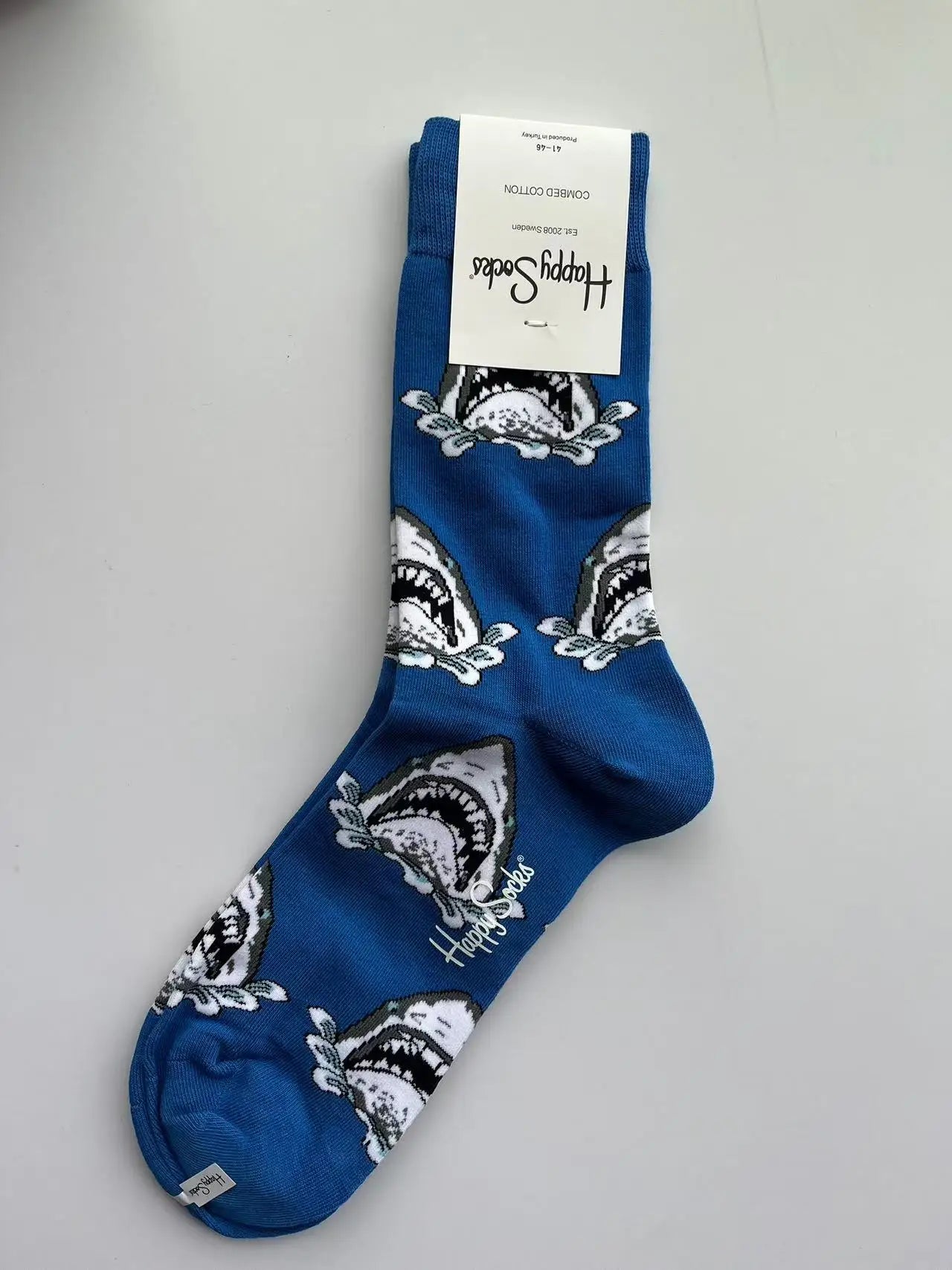 Men's Graphic Print Fun Happy Socks Casual Crew Dress Socks 41-46