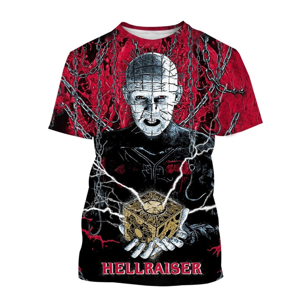 3D Printed Horror Movie Hip-Hop Short Sleeve Shirt