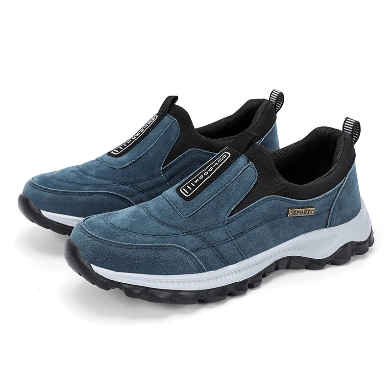 Men Casual Sports Shoes Comfortable Flat-Bottomed Hiking Shoes