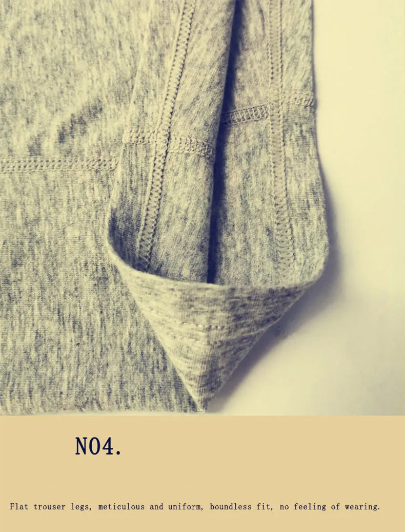 Cotton Boxer Shorts for Men - Middle Waist U Convex