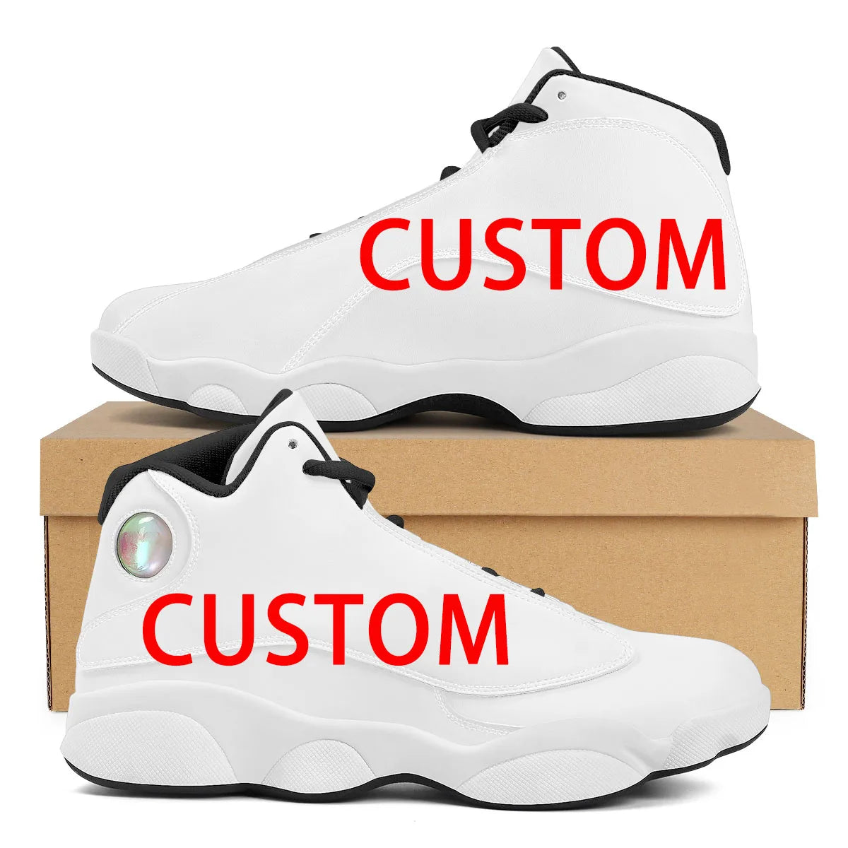 DFCF Mens Sneakers Lace-Up Comfortable Basketball Shoes