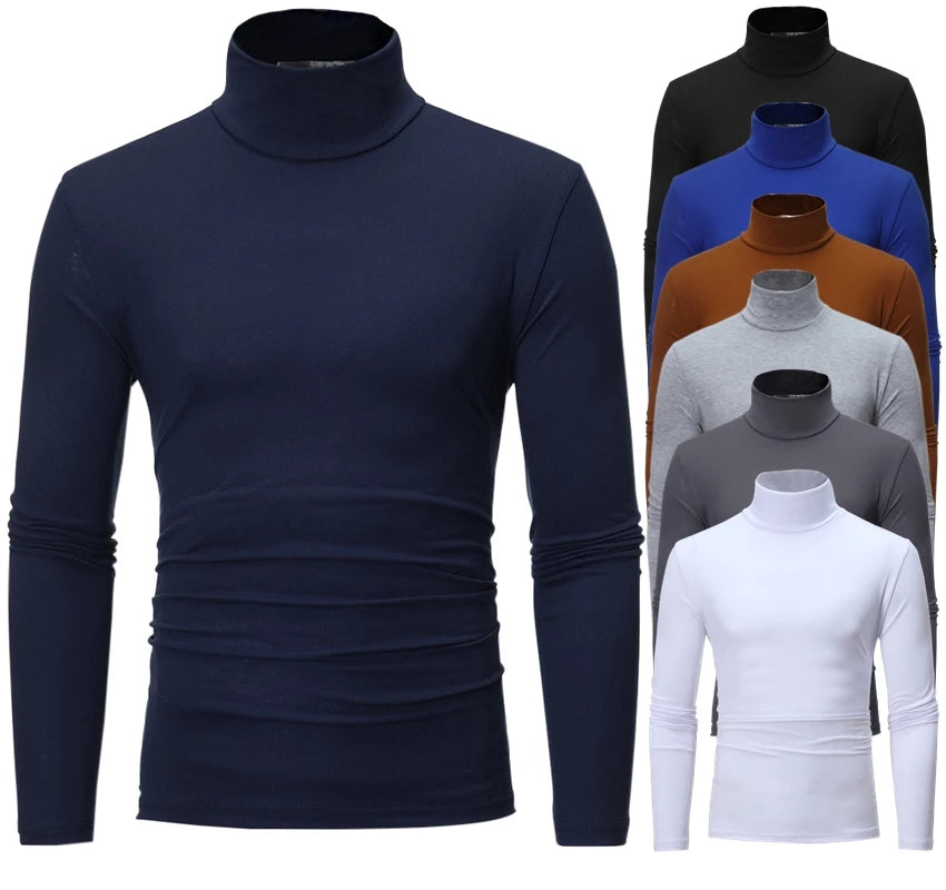 Men's Winter Thermal Shirt High Neck Slim Fit