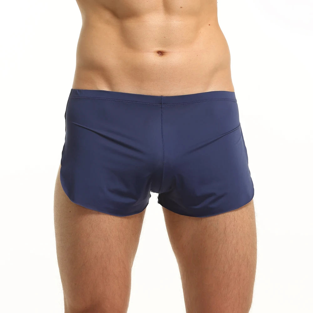 Sleepwear Sexy Cueca Trunk Homme Men's Boxer Shorts Pajamas Side Split Underwear Panties Underpants Low Rise Men Boxers Shorts