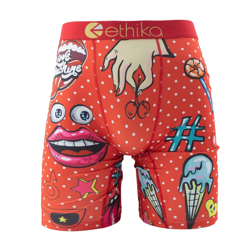 ETHIKA Brand 1Pcs Men's Boxers Breathable Swimming Male Underpants Size S-3XL