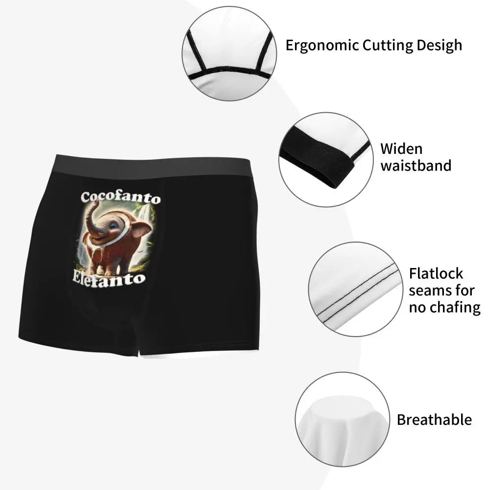 Men's Boxer Shorts Brr Brr Patapim Funny Italian Brainrot