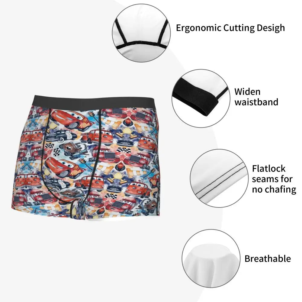 Lightning McQueen Cars Boxer Shorts for Men