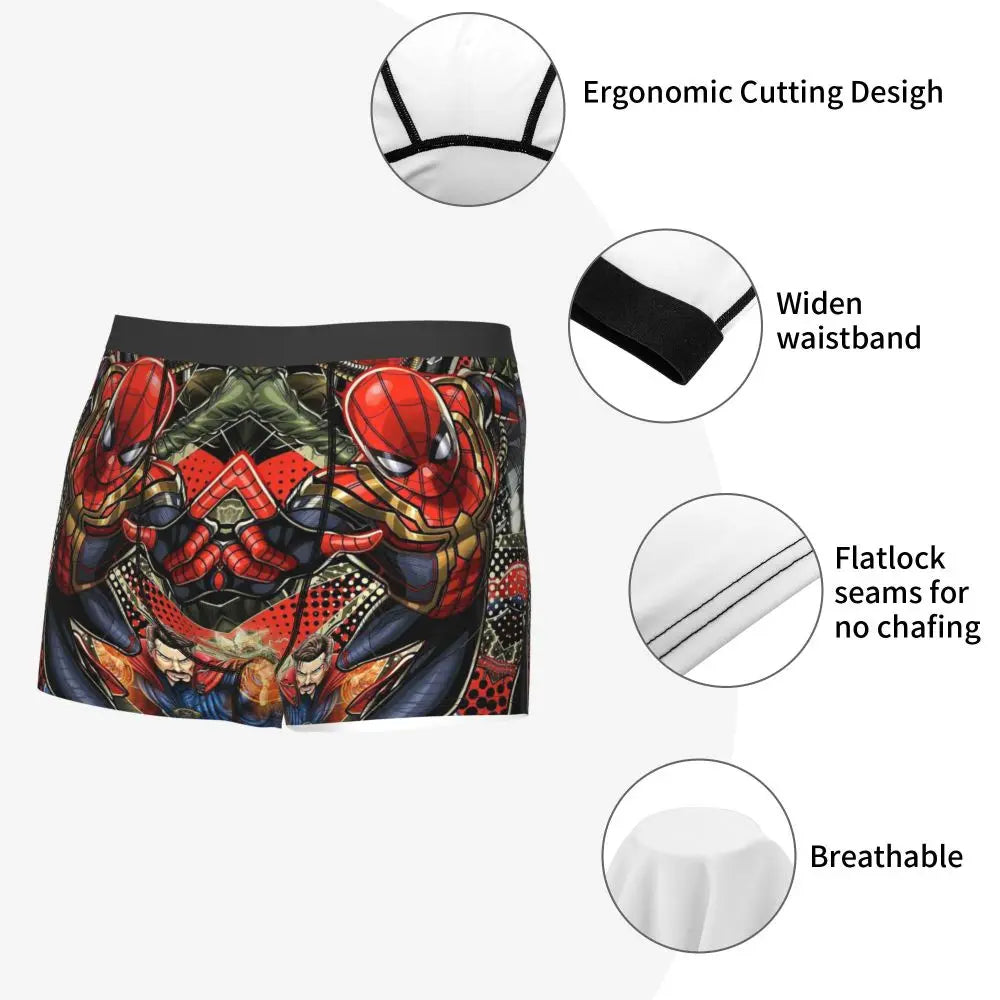 Hello Kitty Spiderman Men's Boxer Shorts