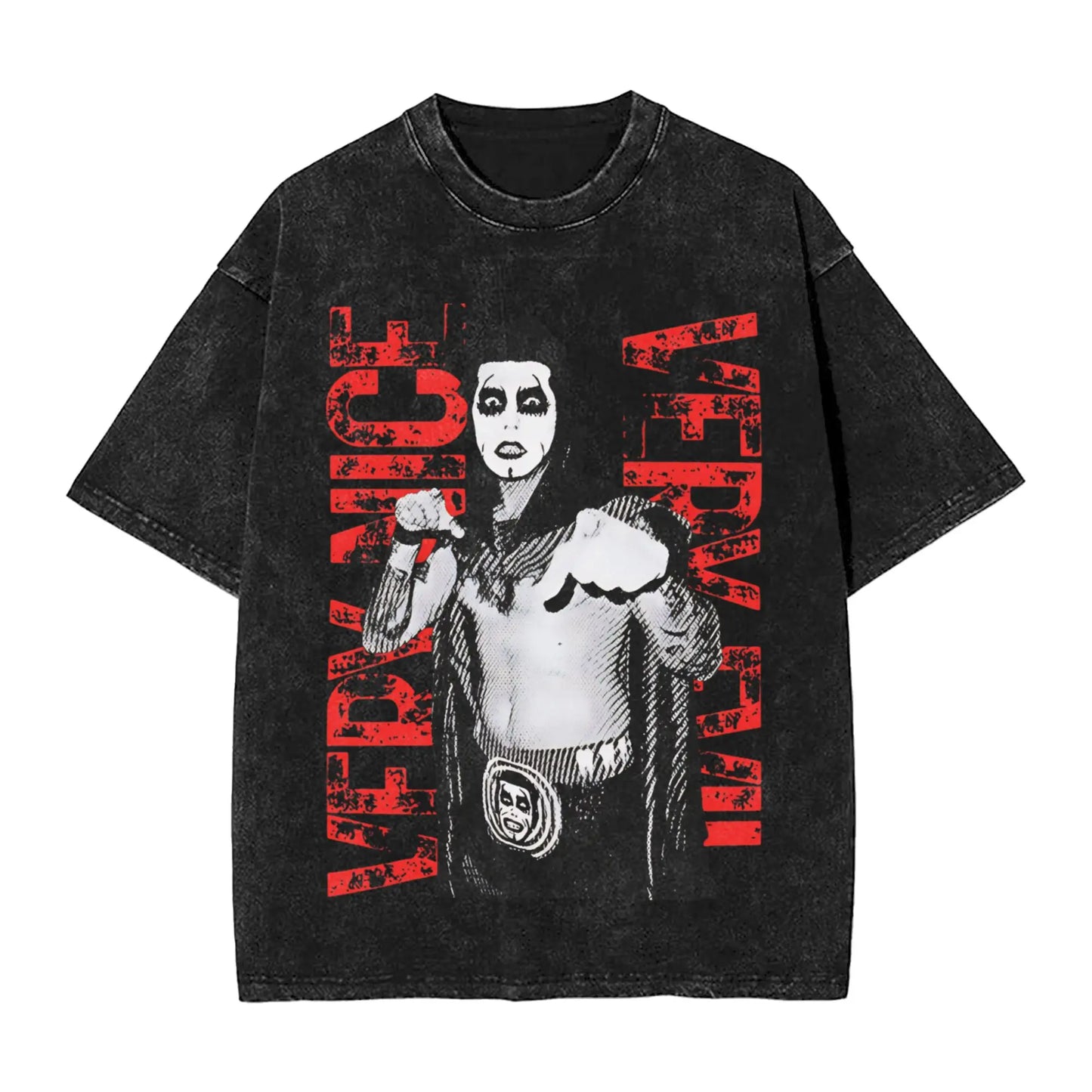 Mens T-Shirt Danhausen Wrestler Washed T Shirts Hipster  Summer Tees Y2K Retro Design Casual Tops Plus Size 2XL