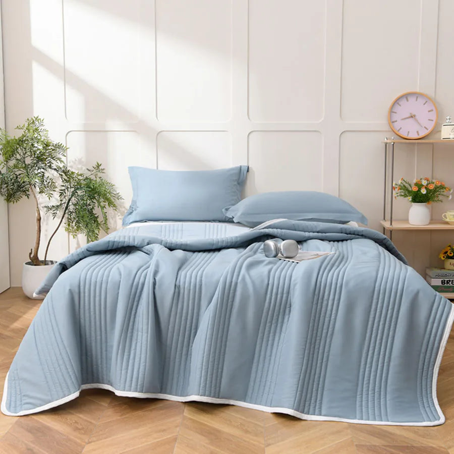 Cool Air Blanket 200x230cm Microfiber Fabric Summer Quilt