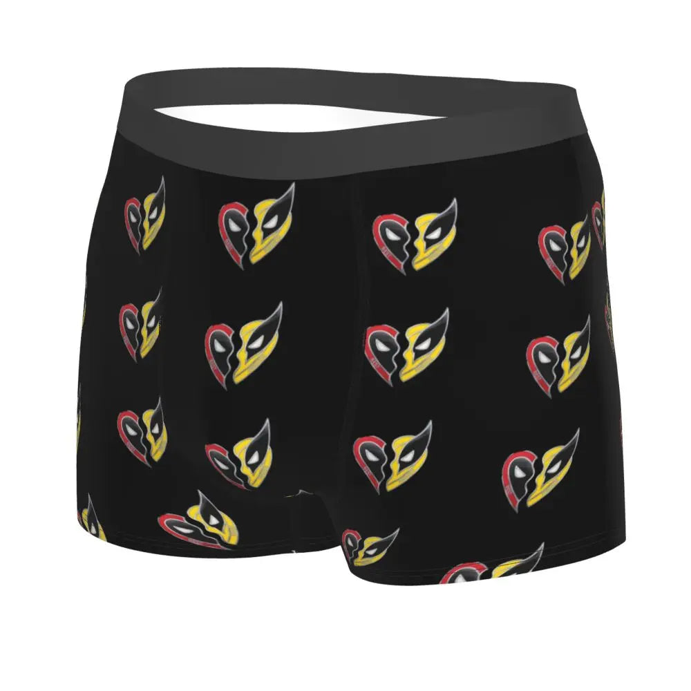 Deadpool Boxer Shorts for Men - Lycra Polyester Blend