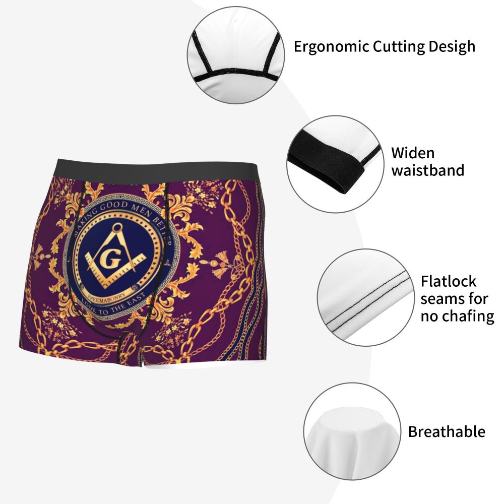 Breathable Gaianata Gemogoro Ghidra Masonic Freemason Briefs