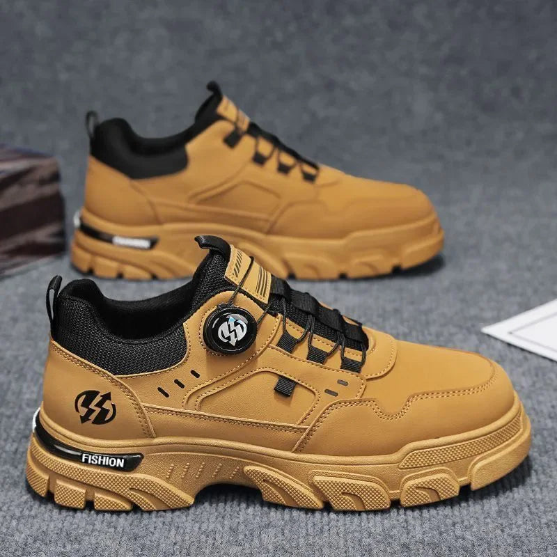 Leather Men's Sneakers Casual Shoes for Summer
