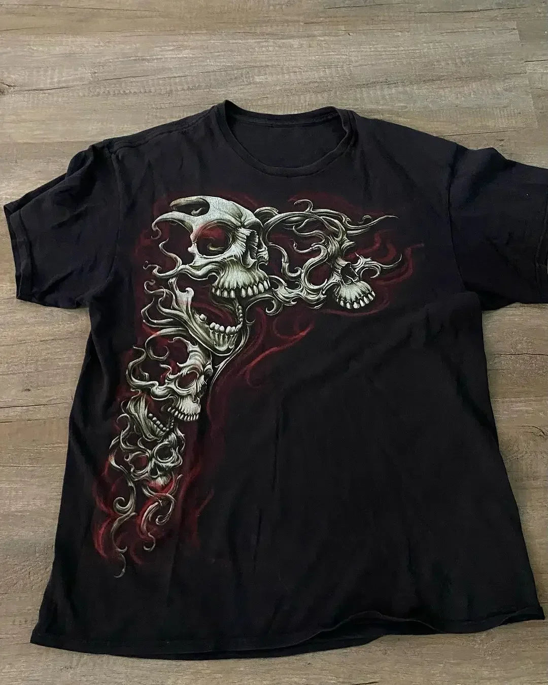Y2k Skull Oversized T-Shirt for Men