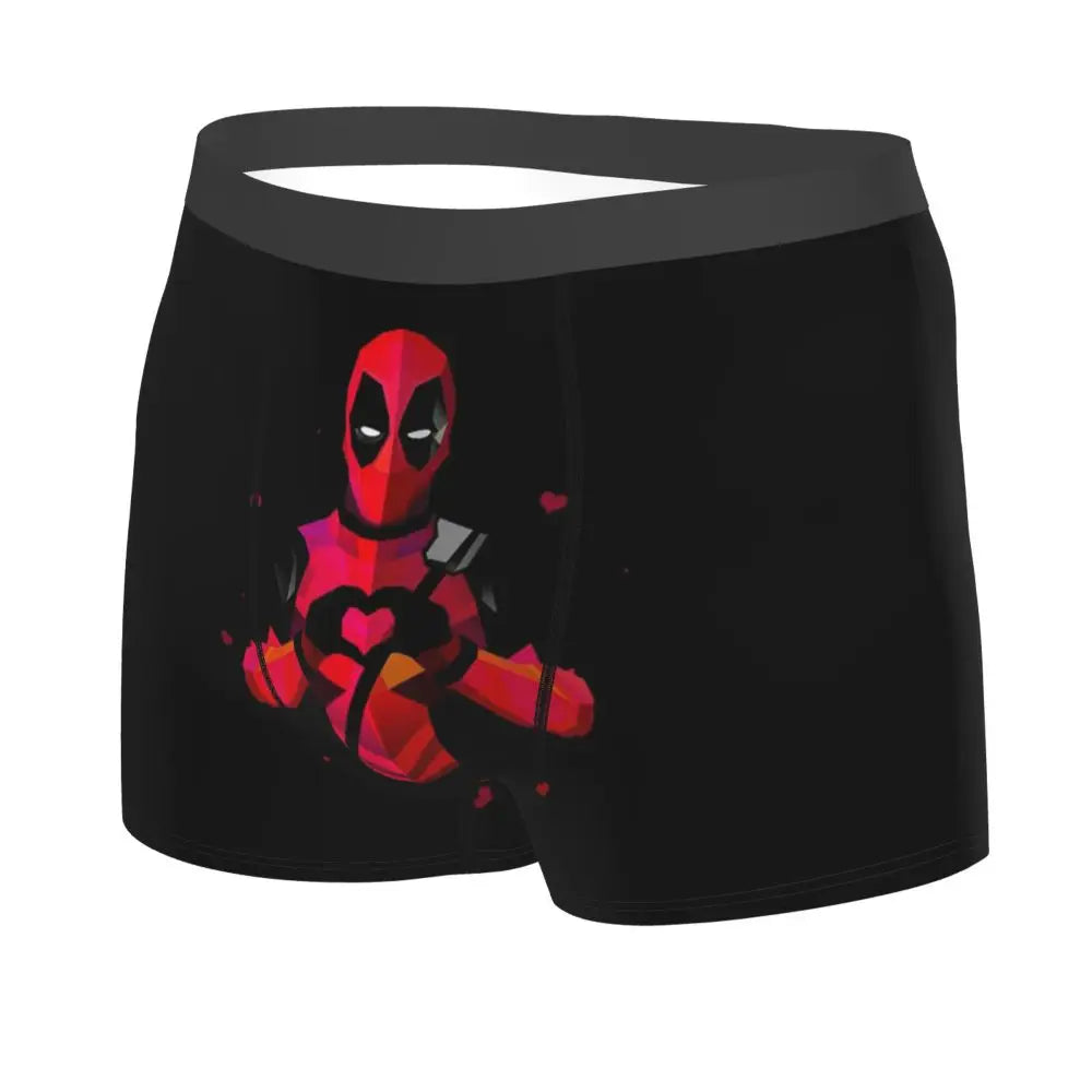 Deadpool Boxer Shorts for Men - Lycra Polyester Blend
