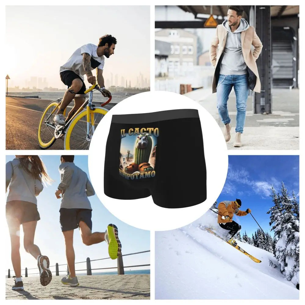 Men's Boxer Shorts Brr Brr Patapim Funny Italian Brainrot