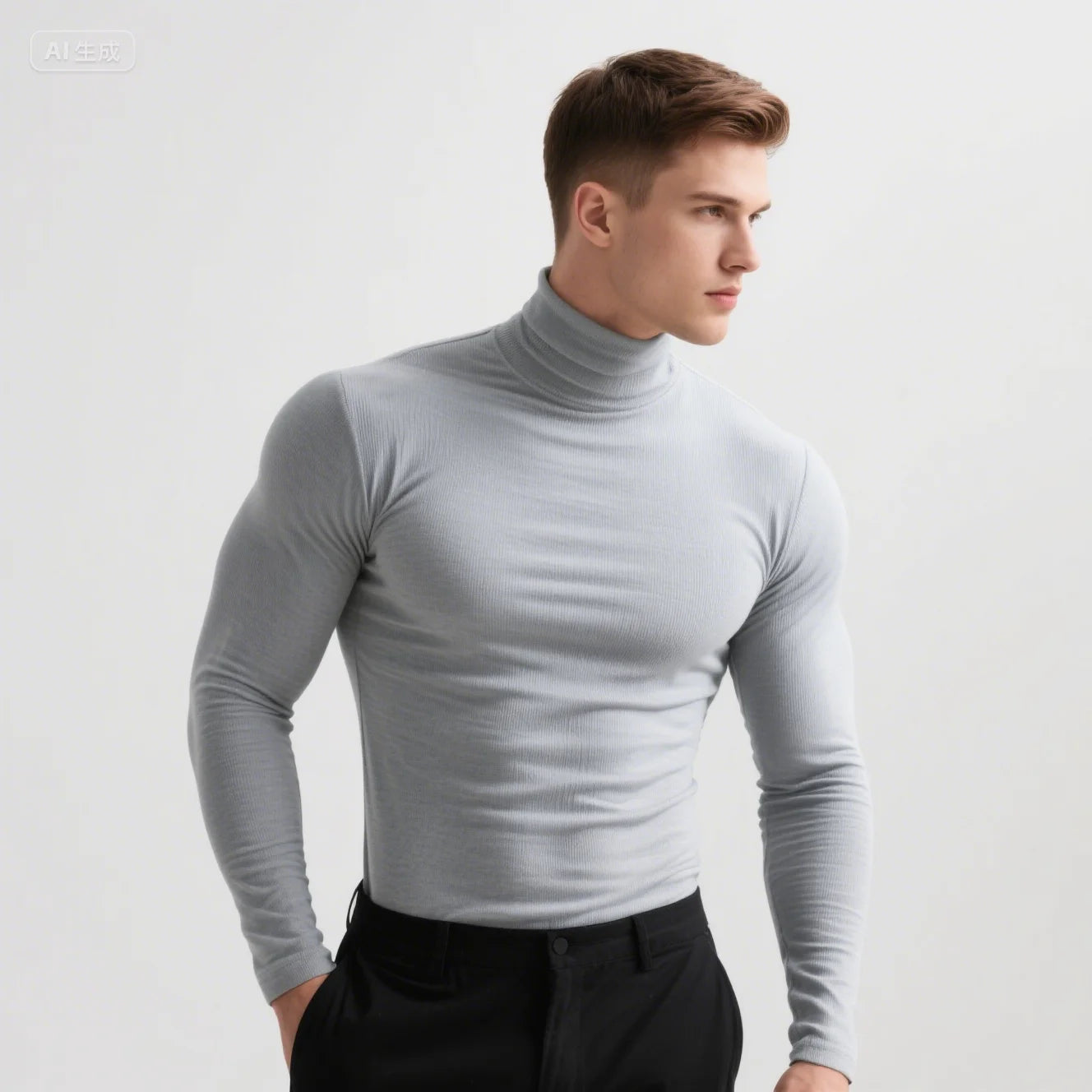 Men's Thermal Polyester Underwear Shirt