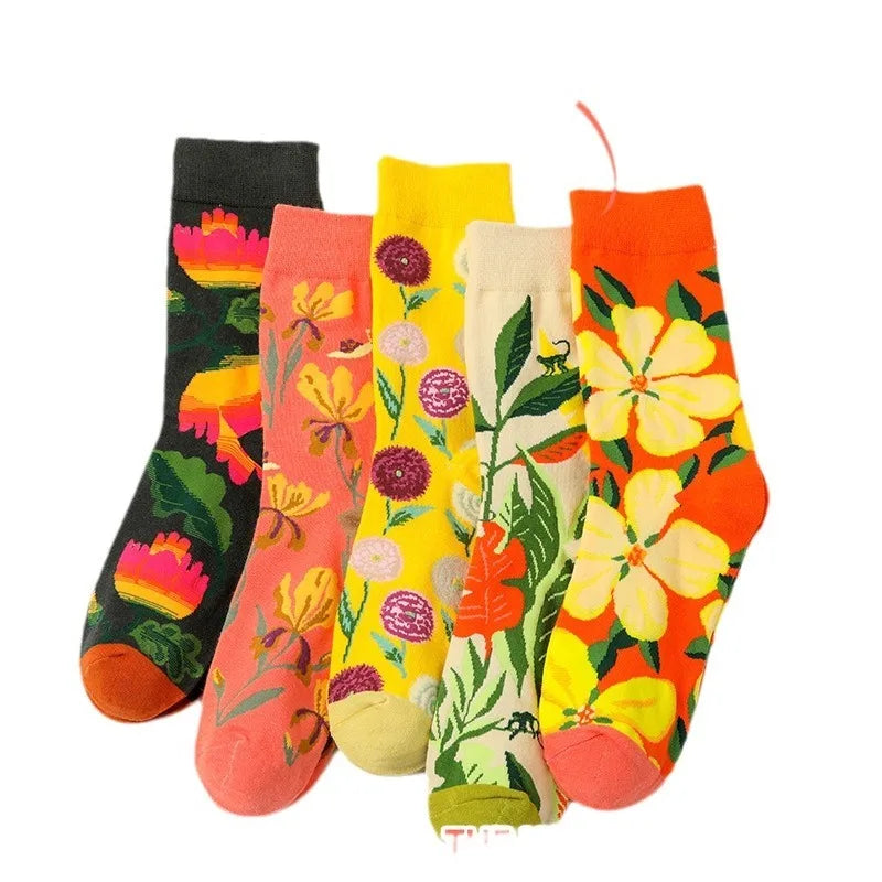 Funny Socks for Men Women Couple Fun Cozy Crazy Novelty Fashion Breathable Printed Graffit Cotton Boot Socks