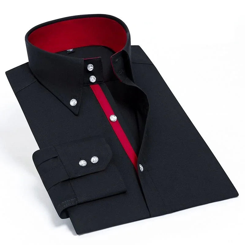 Men's Slim Fit Non-Iron Dress Shirt in White