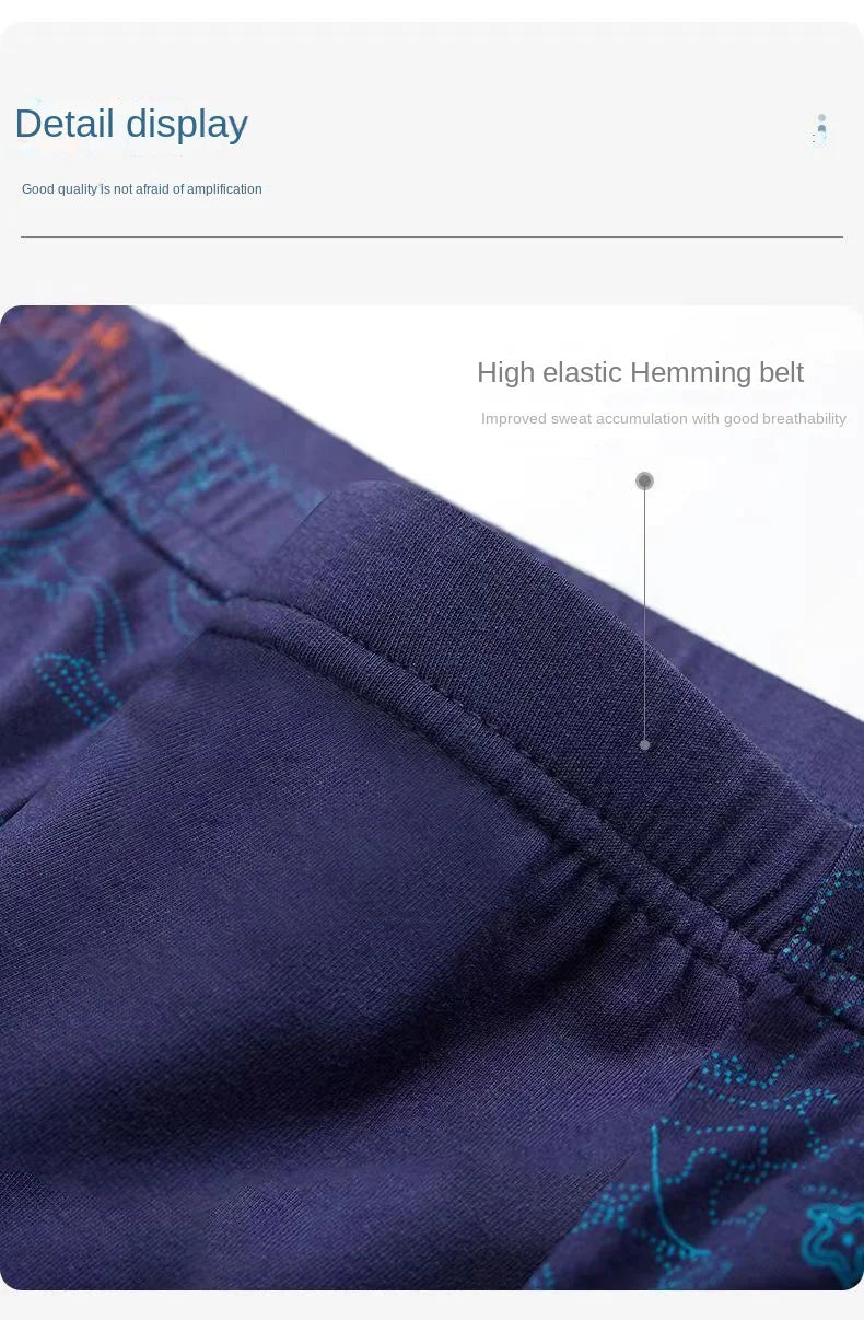Men's Bamboo Fiber Boxer Shorts Plus Size 2XL-7XL