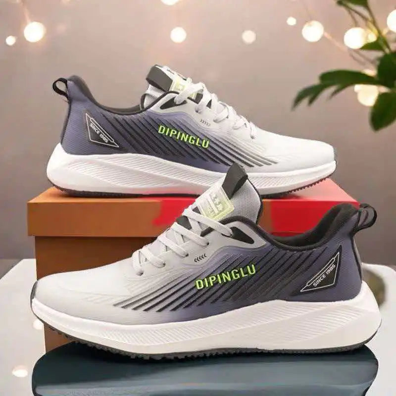 WOSHI Breathable Lightweight Running Shoes for Men Big Size