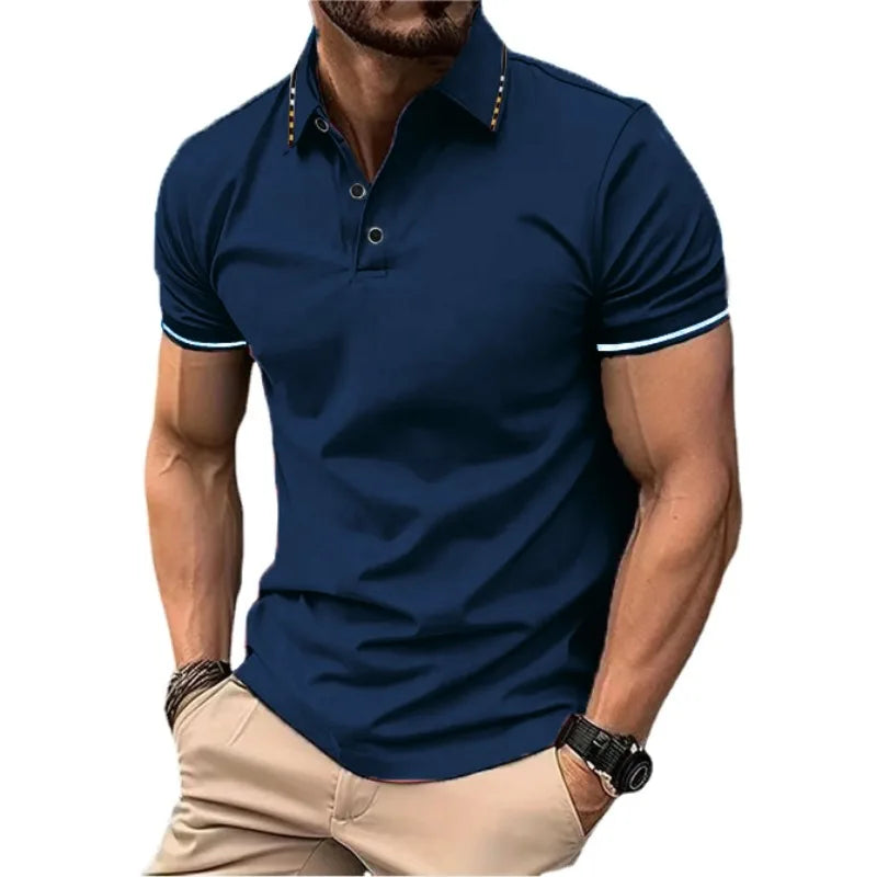 Men's Short Sleeve Polo Shirt Lightweight Polyester