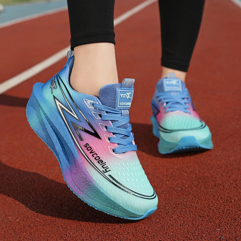 Men's Lightweight Running Sneakers with Lace-Up Closure
