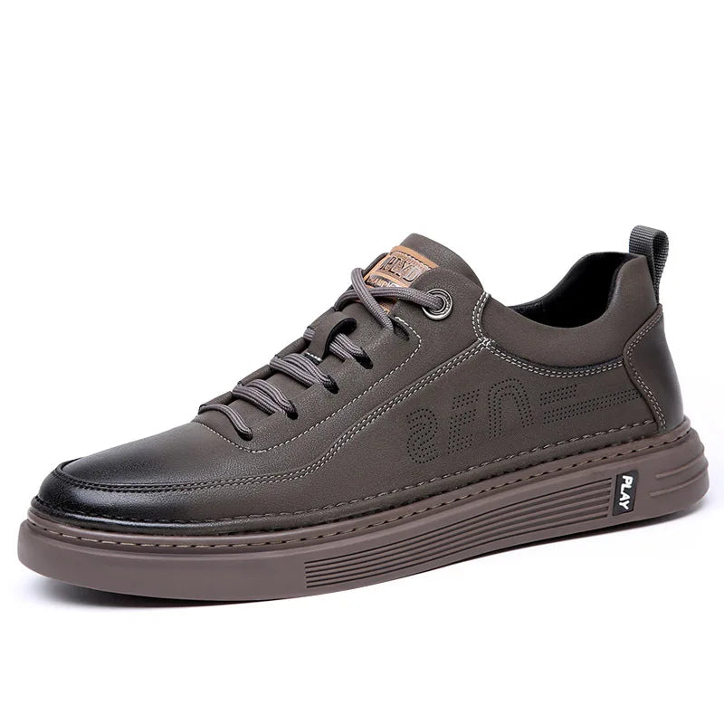 Genuine Leather Men's Casual Loafers Sneakers