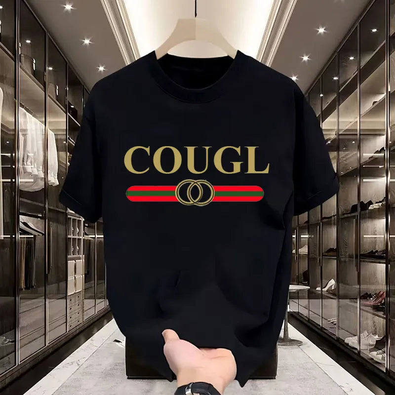 Light Luxury Cotton Short-sleeved T-shirt for Men