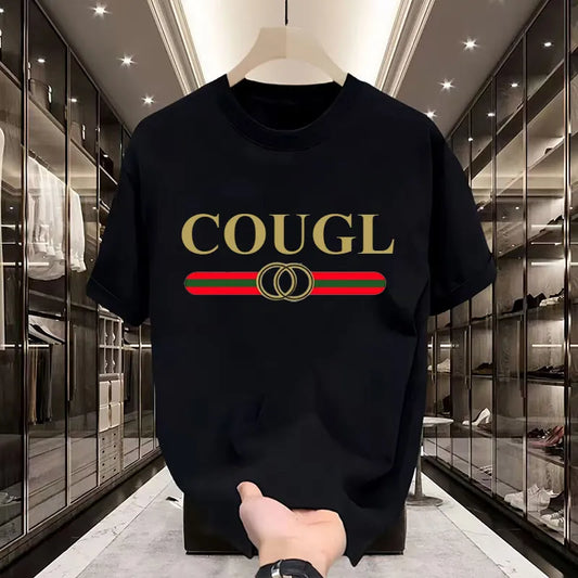 Light Luxury Cotton Short-sleeved T-shirt for Men