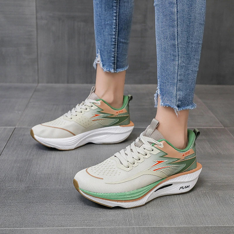 Men's Casual Lace-Up Sneakers with Air Mesh Upper