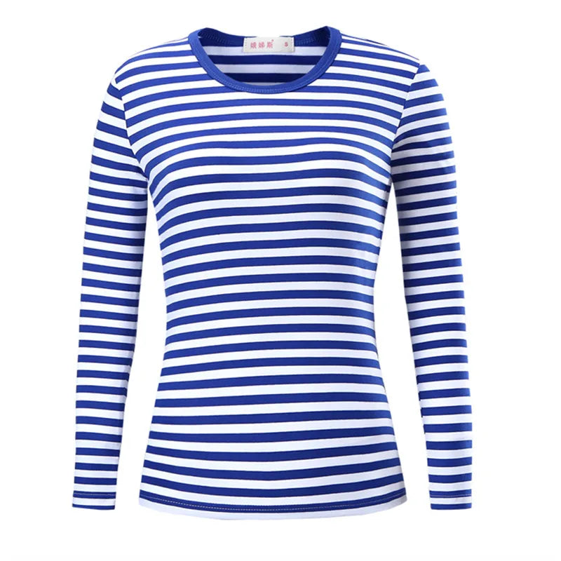 Men's Casual Long-sleeved Striped T-shirt