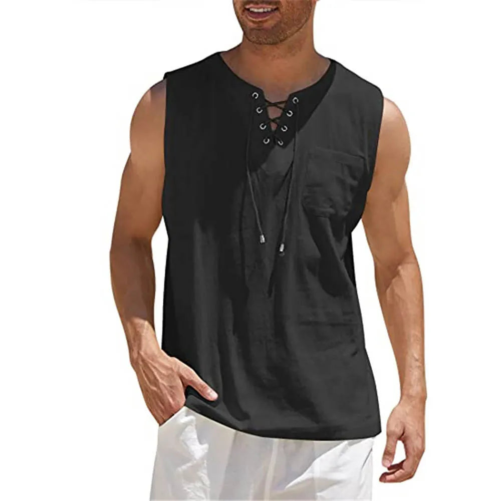 Men's Summer Lightweight V-Neck Tank Top