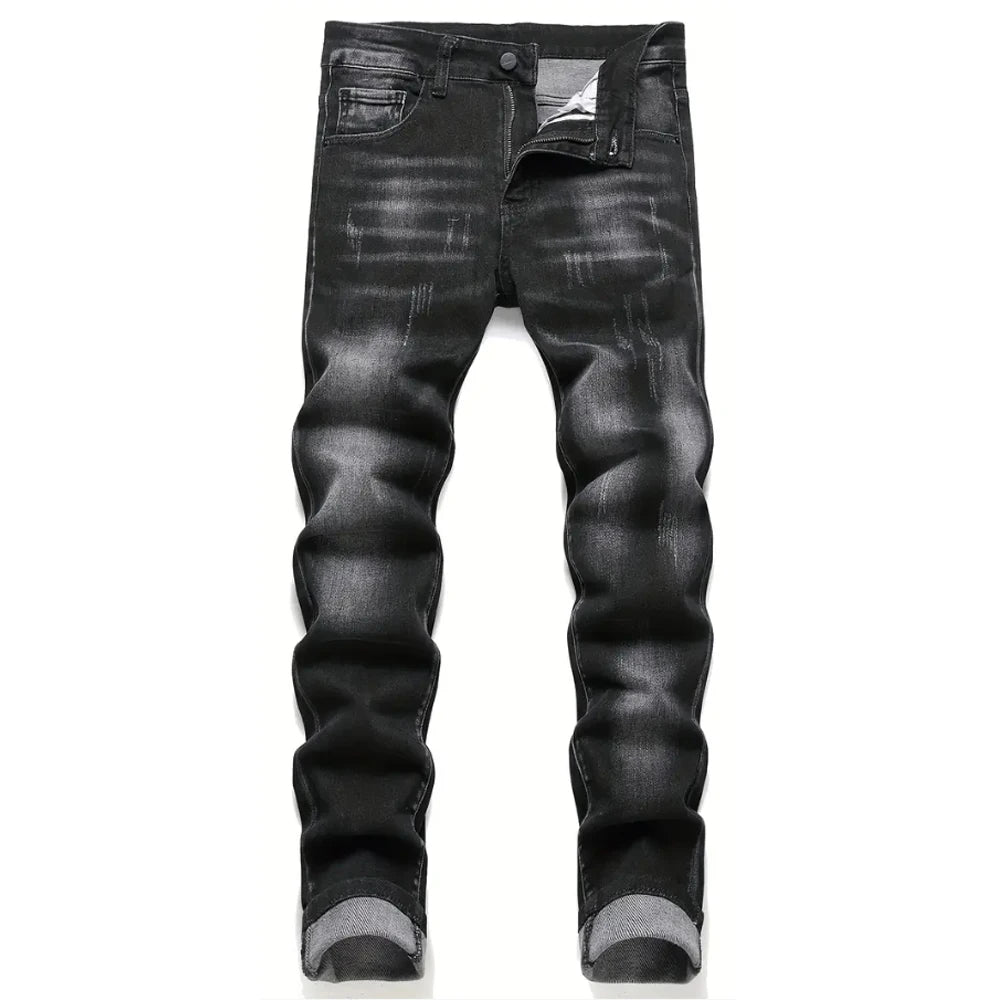 Men's Slim Fit Stretch Denim Jeans for Casual Wear