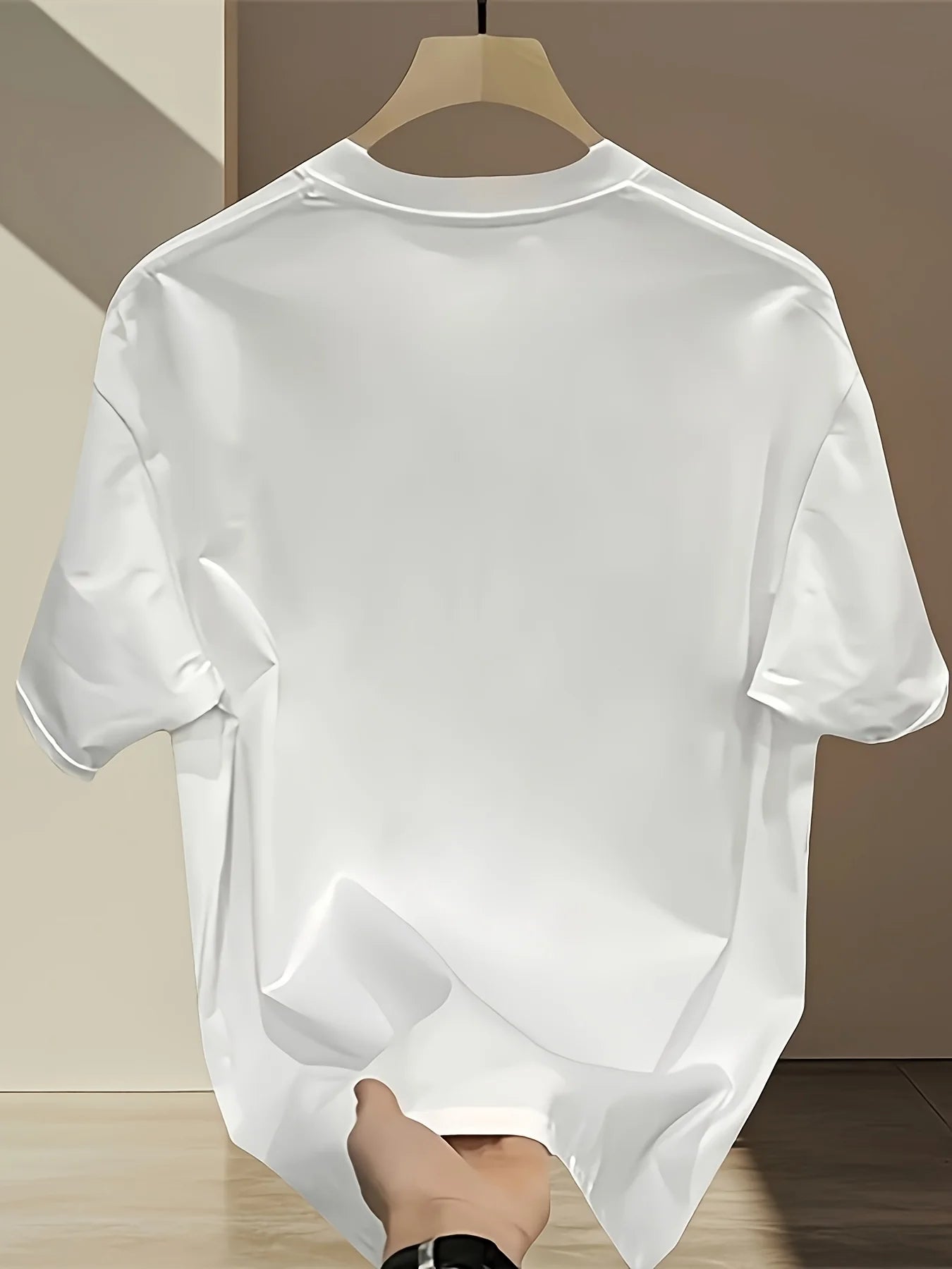 Men's Summer Fashion T-Shirt: Branded Print, Short Sleeve — Heavyweight Pure Cotton, Japanese & Korean Style