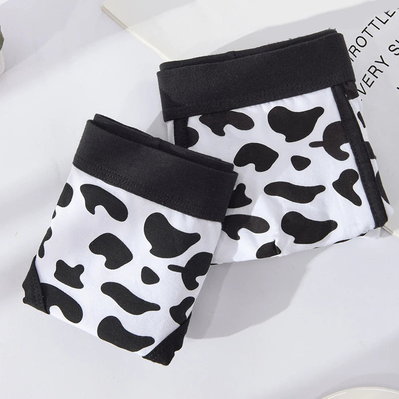 Men's Cow Dapple Print Sports Boxers Underwear L XL XXL