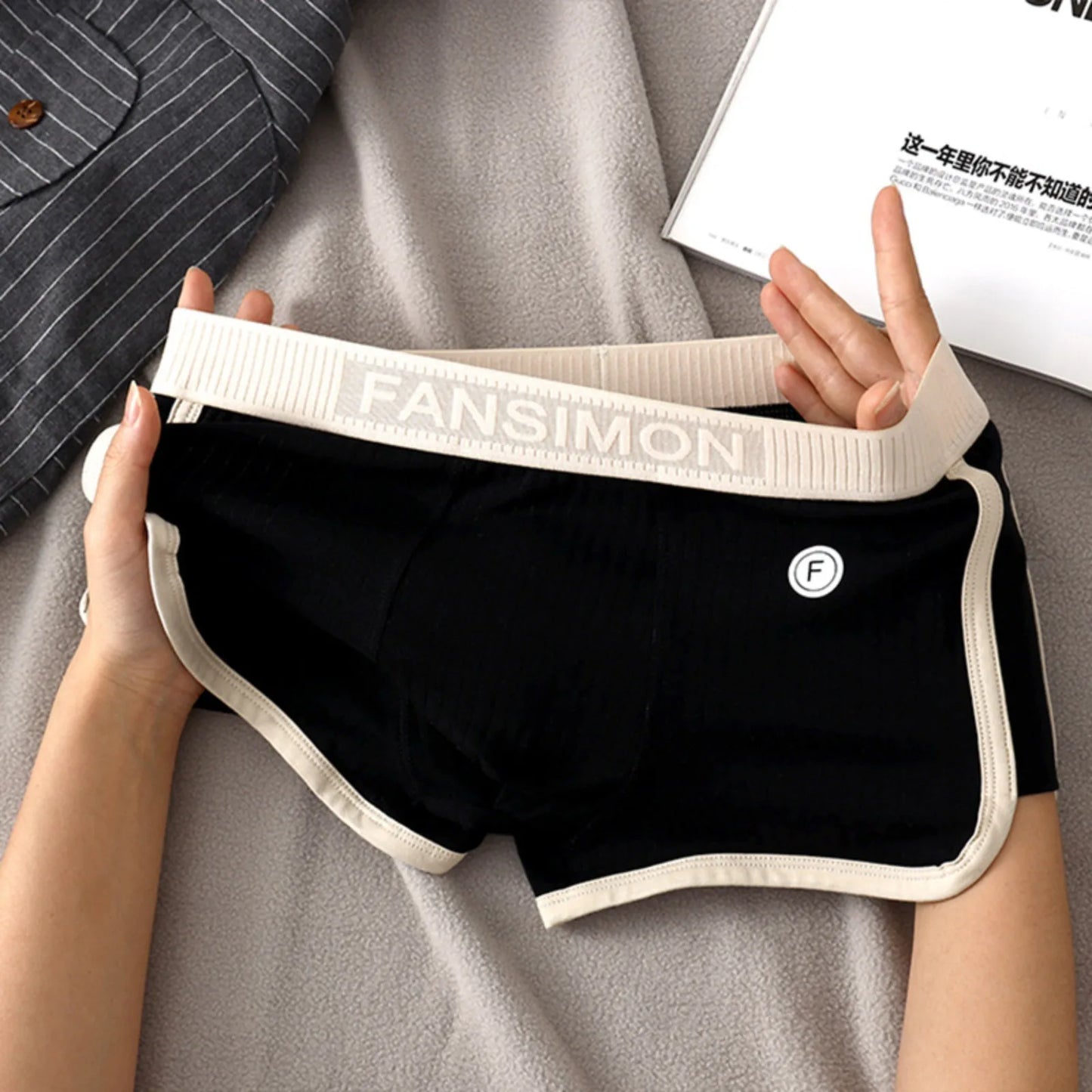 Men's Cotton Boxer Shorts Breathable Underwear