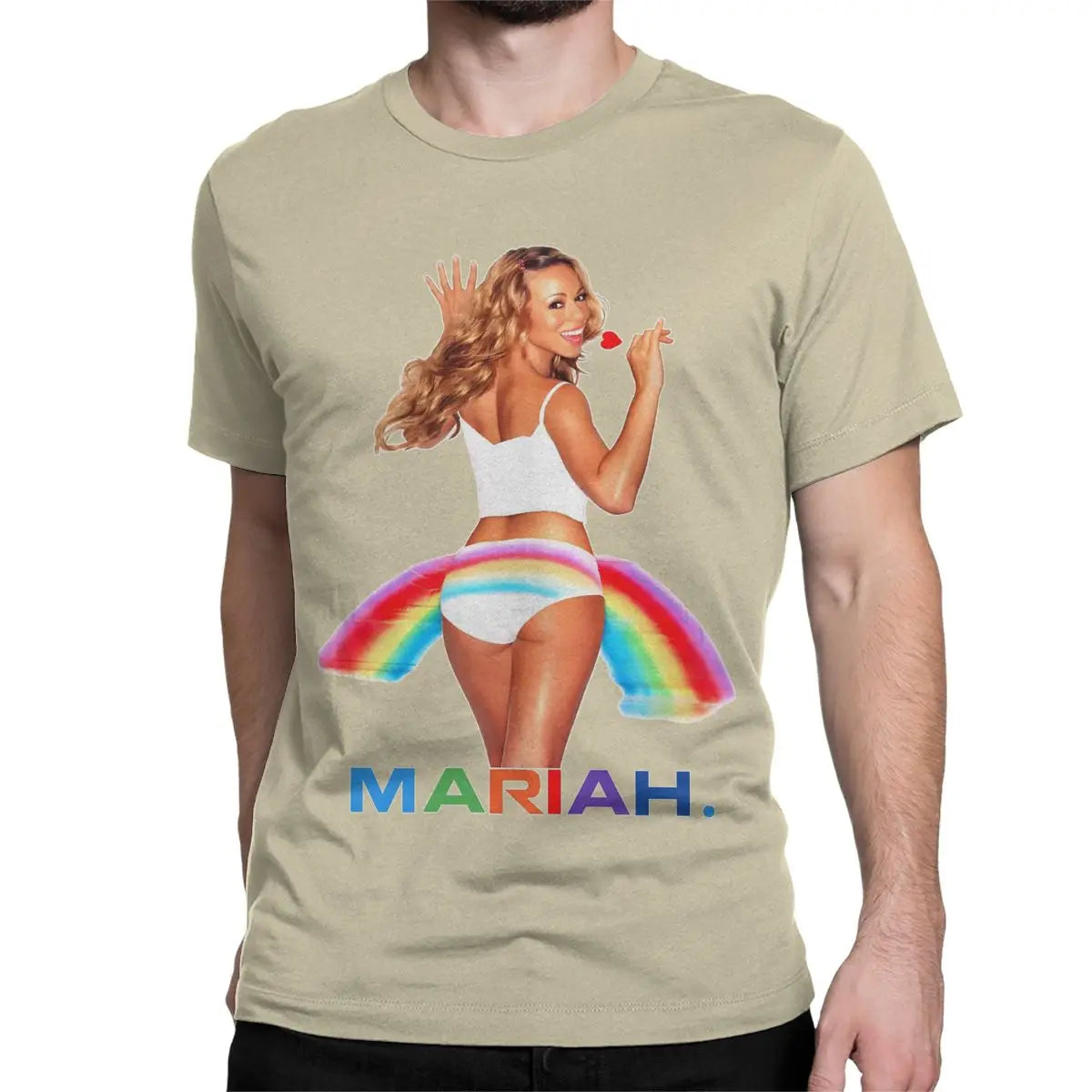 Mariah Carey Creative 100% Cotton Crew Neck Short Sleeve T-Shirts for Men Women