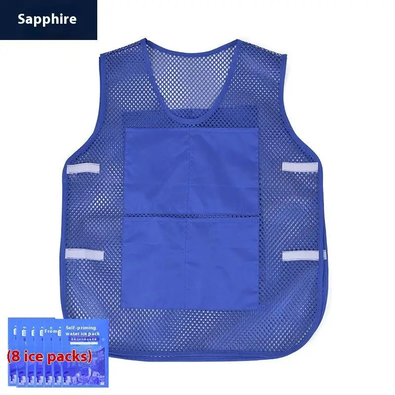 Summer Cooling Vest with Ice Bag Water Cooling System