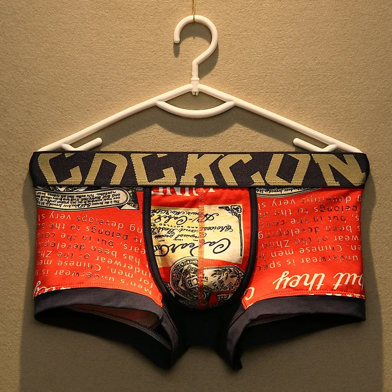 Men's Cotton Boxer Shorts with U Pouch