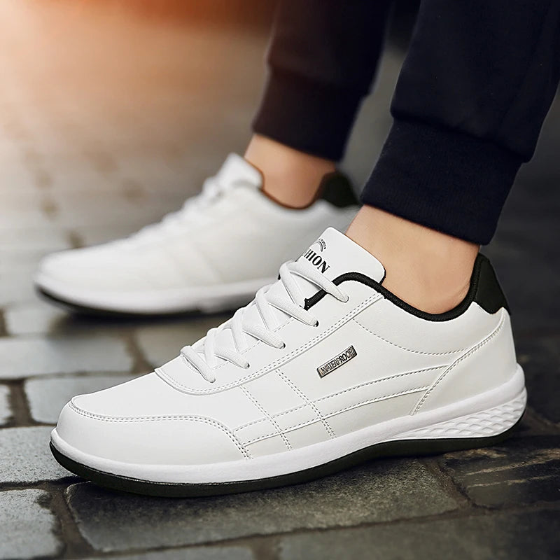 Men's Casual Sports Shoes Breathable Leather Non-Slip