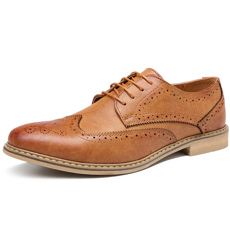Mens Oxford Shoes for Wedding in Split Leather