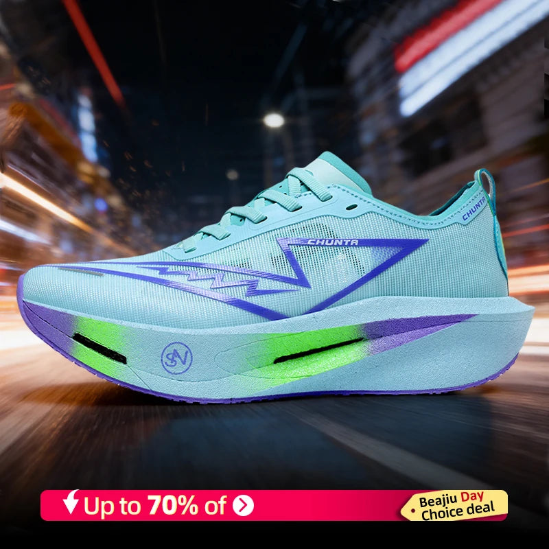 Men's Lightweight Breathable Sports Shoes with Carbon Plate
