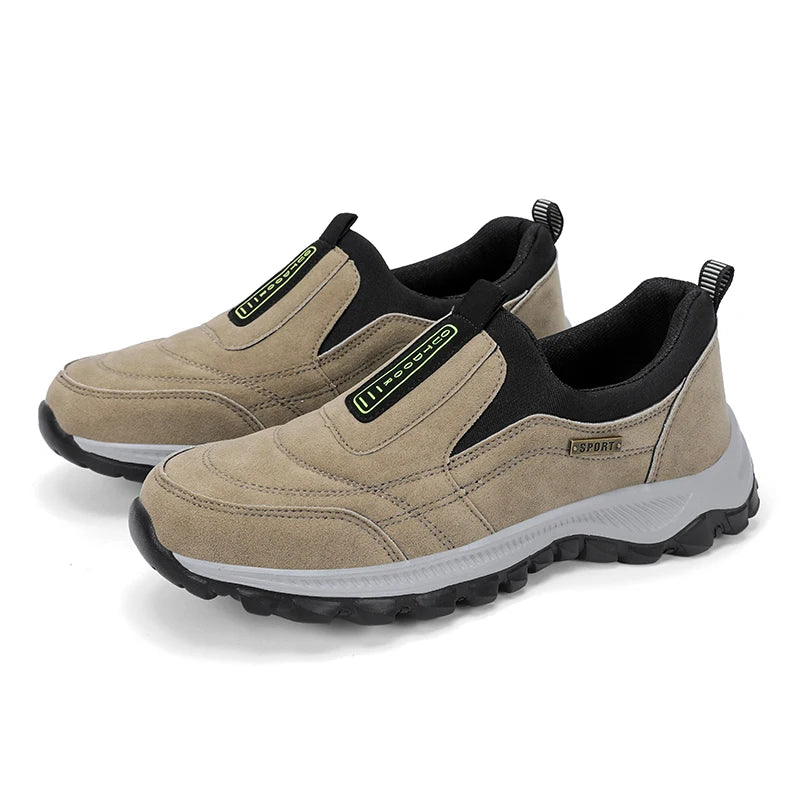 Men Casual Sports Shoes Comfortable Flat-Bottomed Hiking Shoes