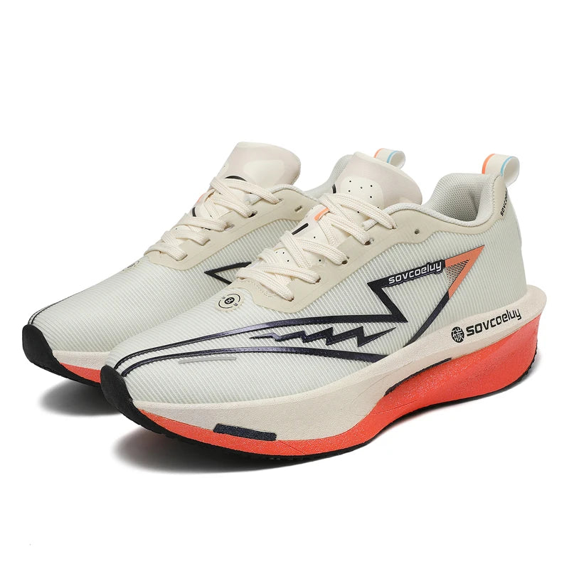 Men's Lightweight Breathable Running Shoes with Carbon Board