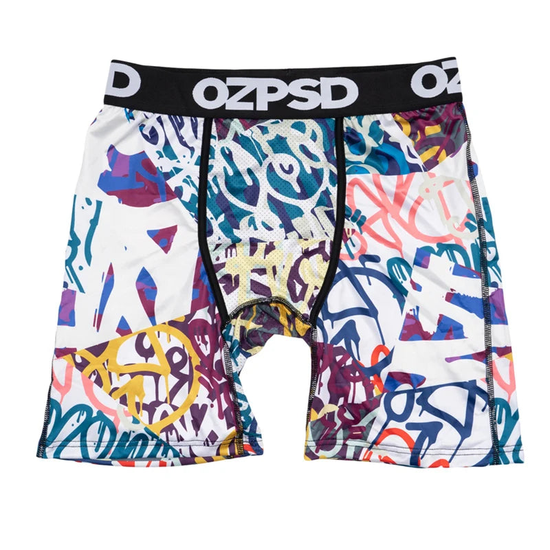 OZPSD Brand 1Pcs Men Underwear Boxers Breathable Swimming Sexy Man Underpants S-2XL Men's