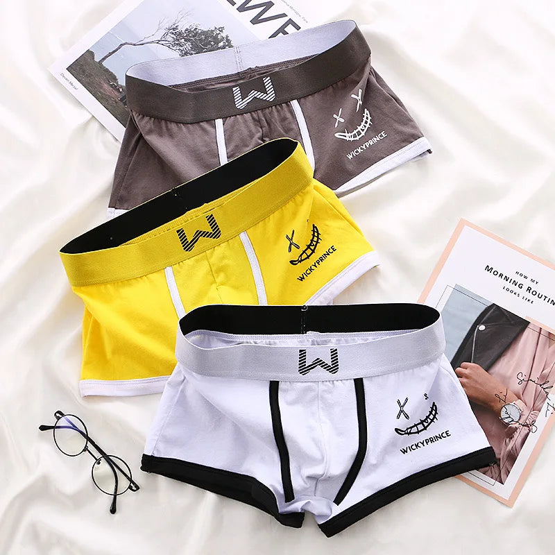 Men's Cotton Boxer Shorts 3pcs Set