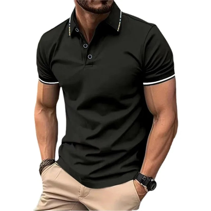 Men's Short Sleeve Polo Shirt Lightweight Polyester