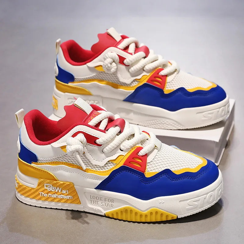 Men's Casual Shoes Soft Soled Lace-Up Sneakers